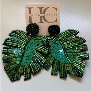 Hudson Carter Palm leaf earrings